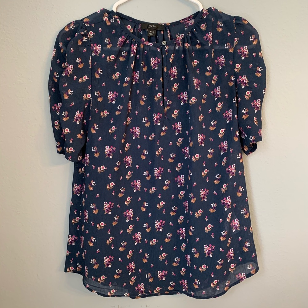 J. Crew Top in Ditsy Floral